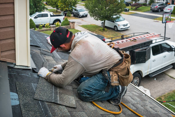 Professional Roofing technician working in Westfield Center, OH